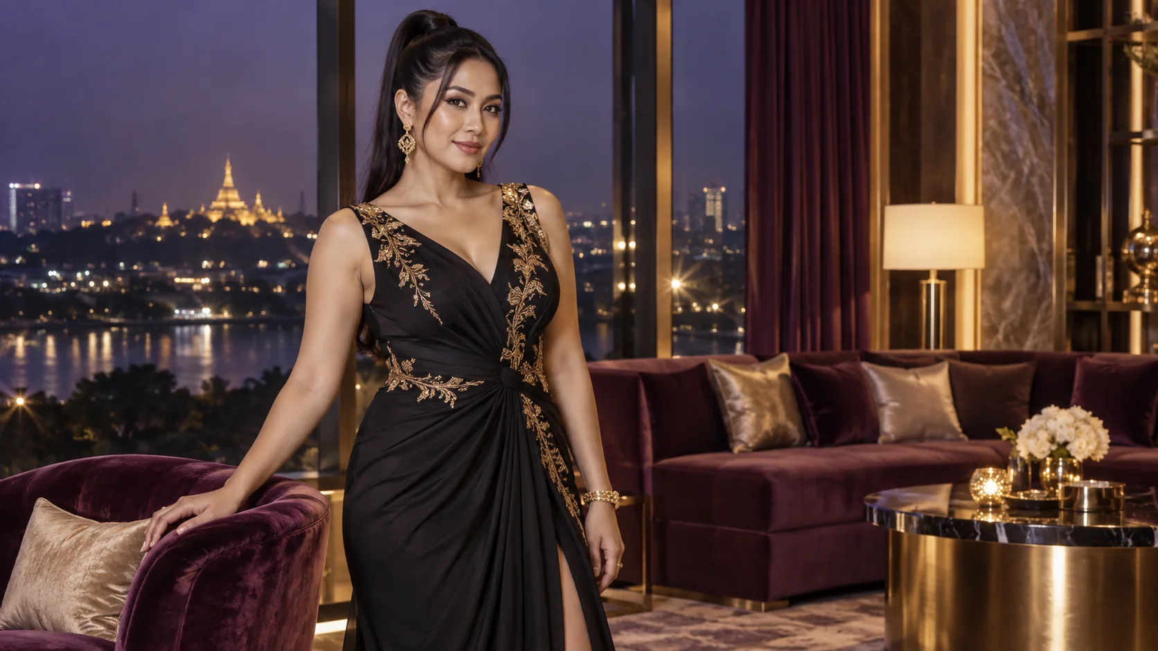 818 Slots editorial visual: vip black gold