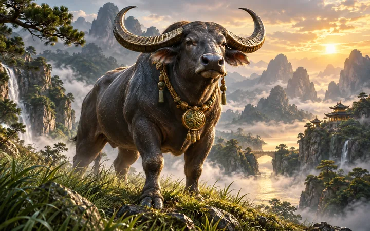 BUFFALO WAYS အကြောင်းအရာကို ဖော်ပြသည့် editorial concept art