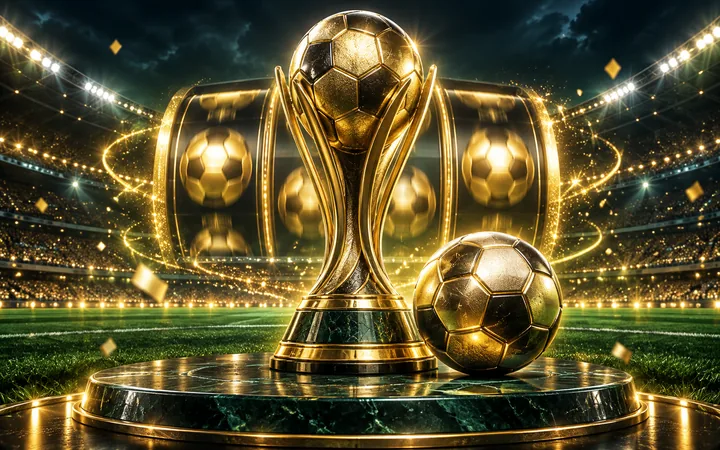 Jackpot Football အကြောင်းအရာကို ဖော်ပြသည့် editorial concept art
